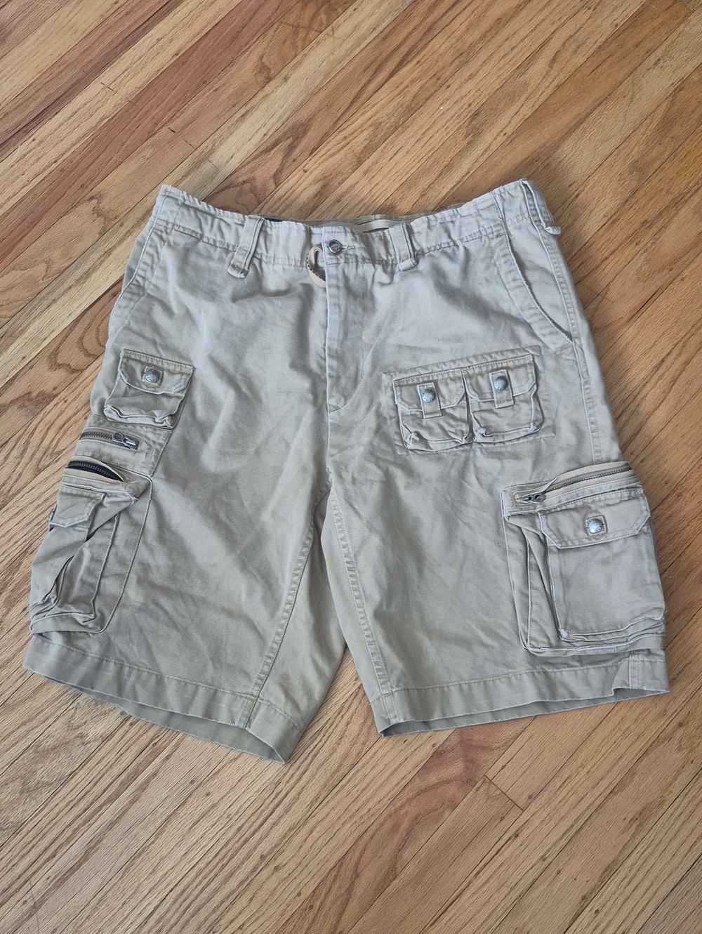 Vintage Polo Ralph Lauren Cargo  Paratrooper Shorts Tan Men's Sz 35
